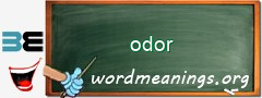 WordMeaning blackboard for odor